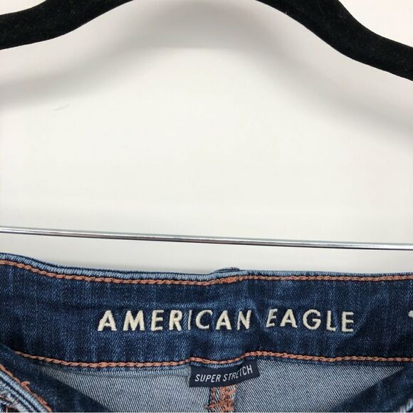 American Eagle Highest Rise Jegging Womens 6 XLong Destructed - Picture 5 of 8